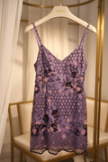 Lavender Beaded Mini Dress – Luxury Hanger