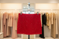 Red Sequin Skirt - Full View